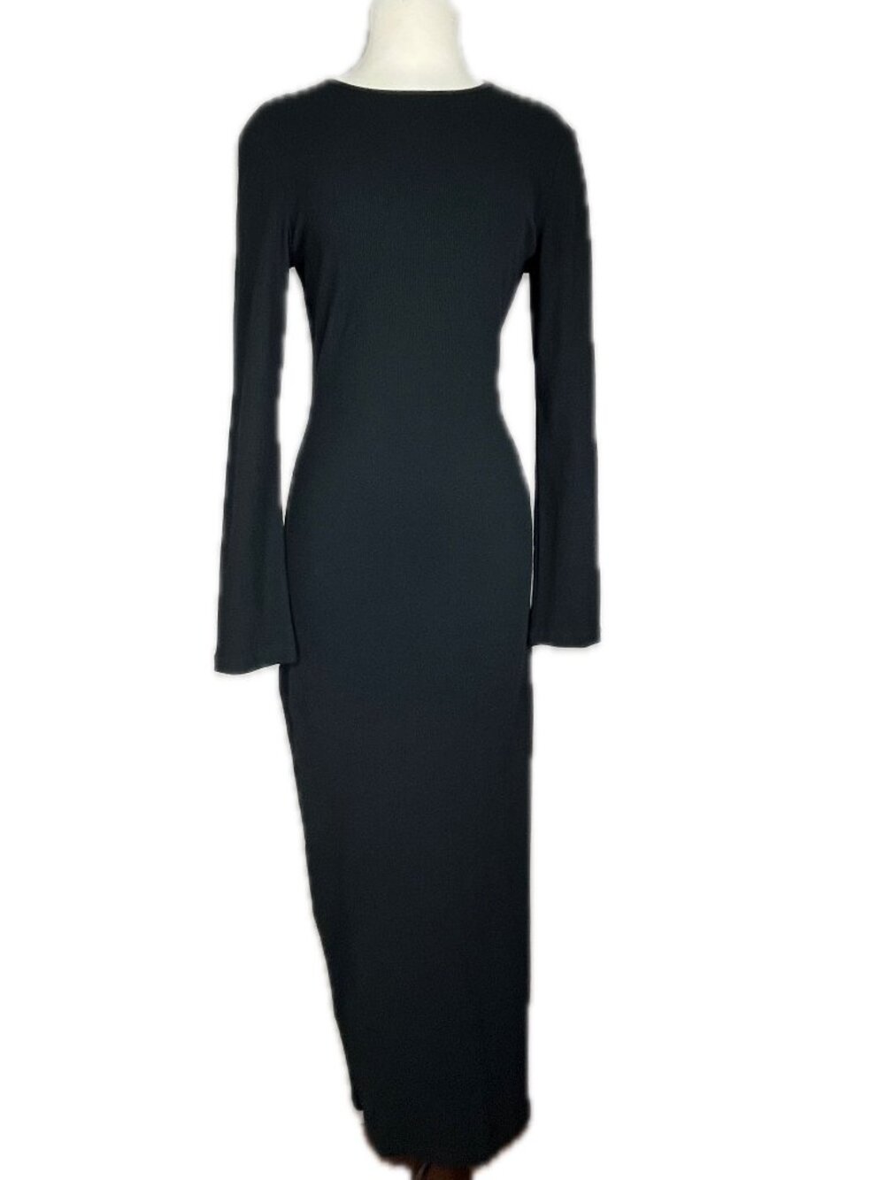 American Apparel Ribbed Column Maxi Dress Size L